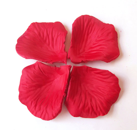 浪漫人造玫瑰花辦(大紅一包120片)